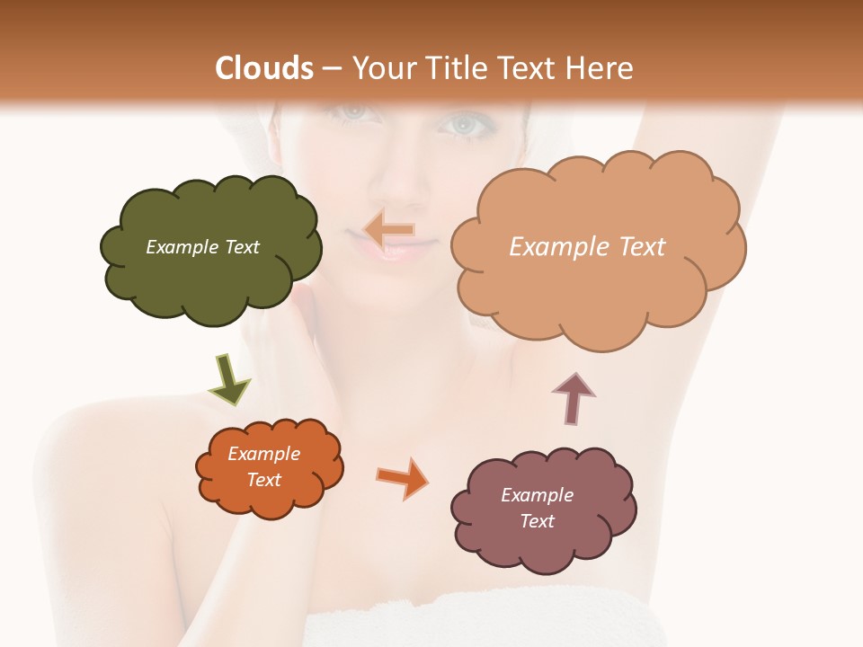 Armpit Smile White PowerPoint Template