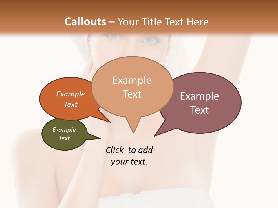 Armpit Smile White PowerPoint Template