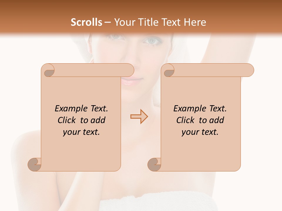 Armpit Smile White PowerPoint Template