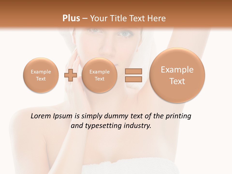 Armpit Smile White PowerPoint Template