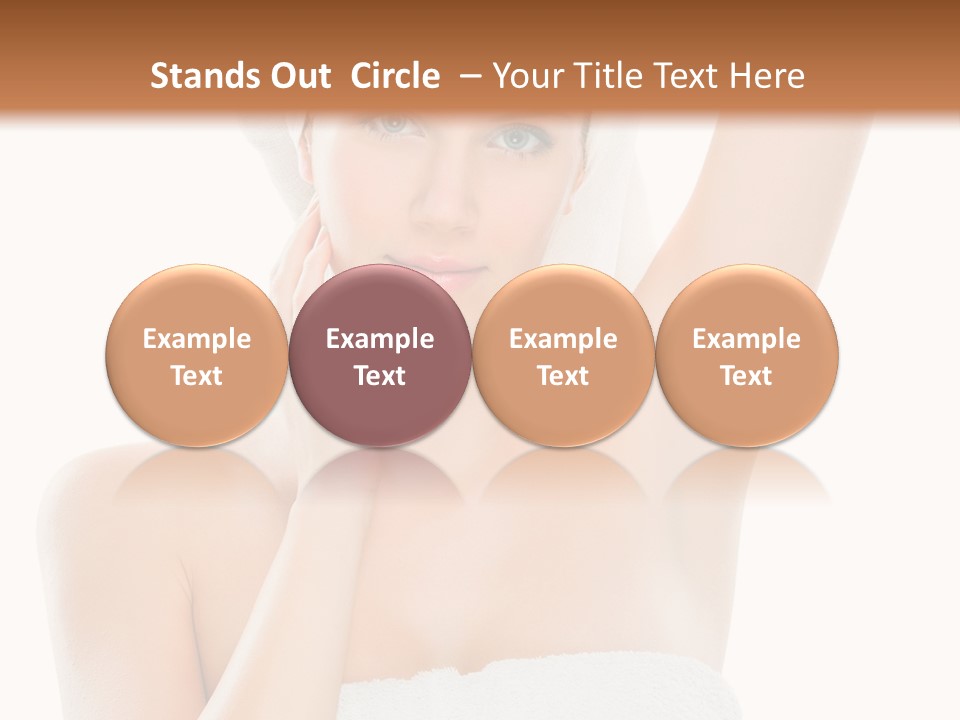 Armpit Smile White PowerPoint Template