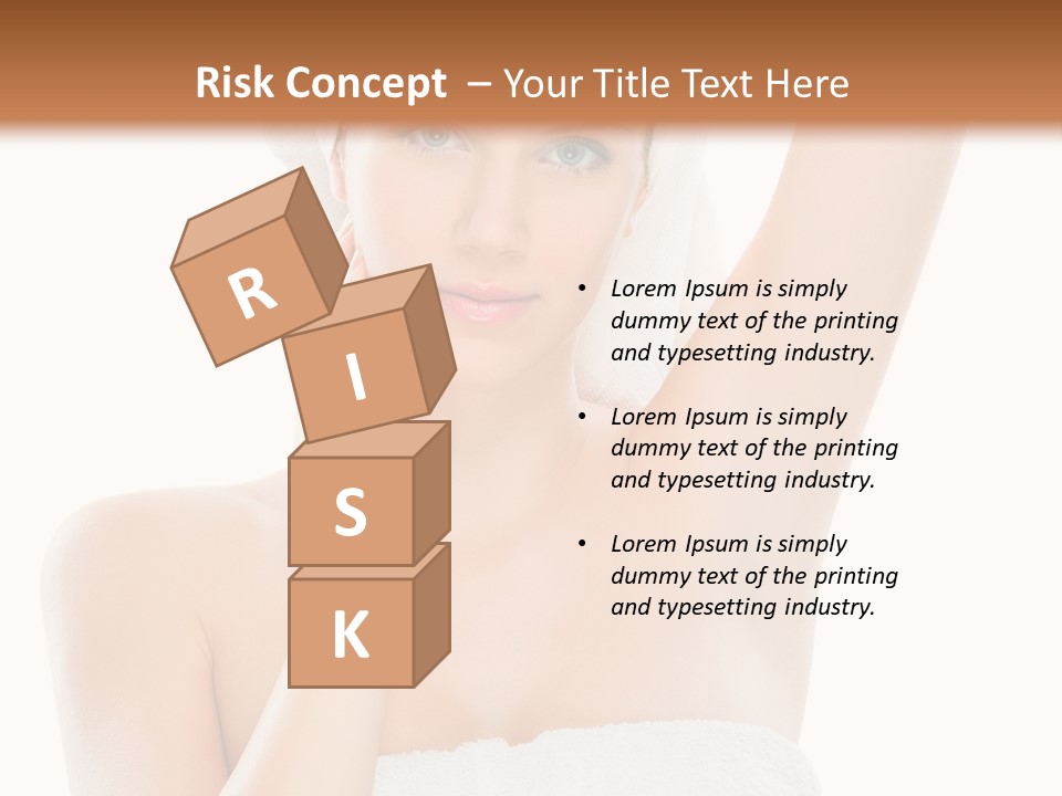 Armpit Smile White PowerPoint Template