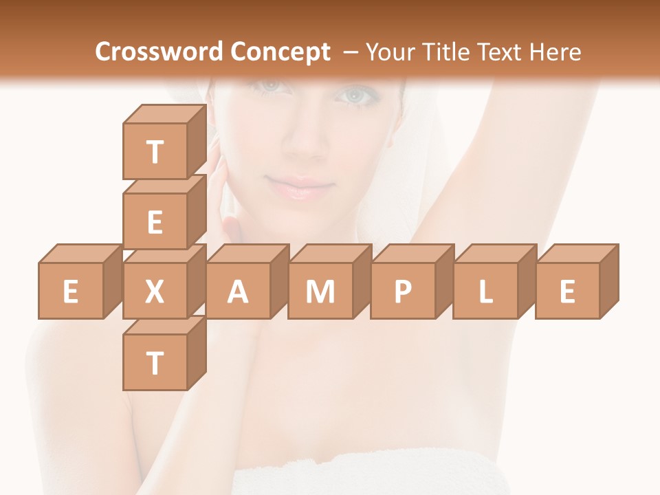 Armpit Smile White PowerPoint Template