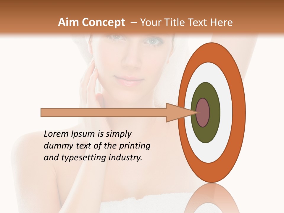 Armpit Smile White PowerPoint Template