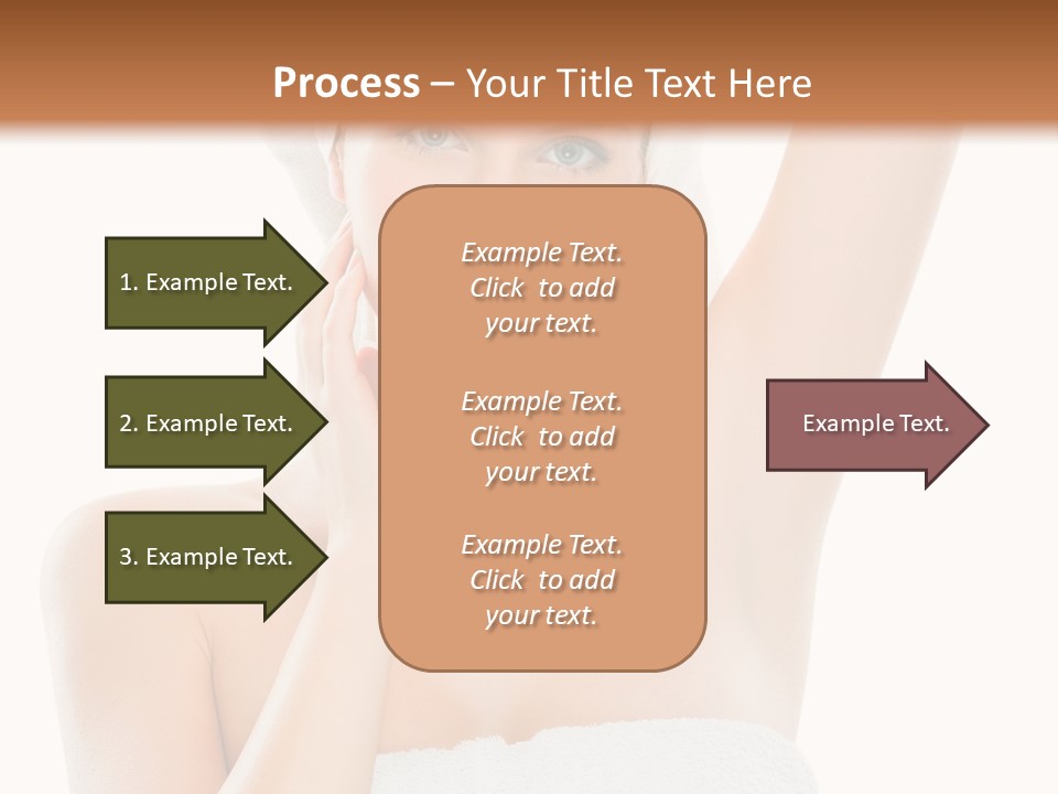 Armpit Smile White PowerPoint Template