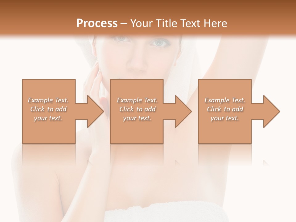 Armpit Smile White PowerPoint Template