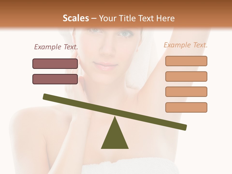 Armpit Smile White PowerPoint Template