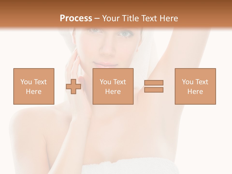 Armpit Smile White PowerPoint Template