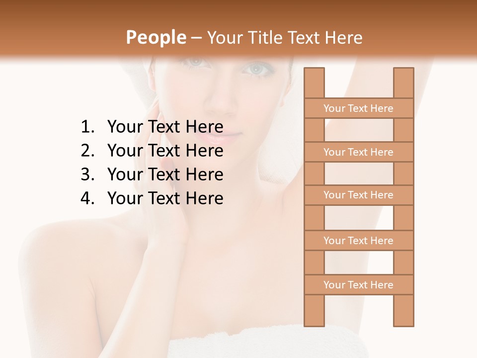 Armpit Smile White PowerPoint Template