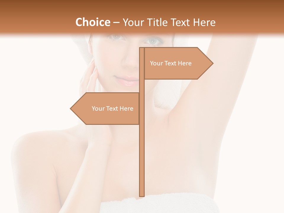 Armpit Smile White PowerPoint Template