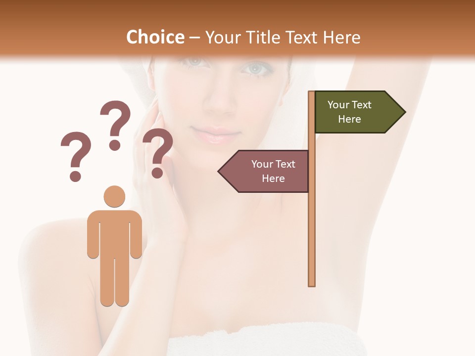 Armpit Smile White PowerPoint Template