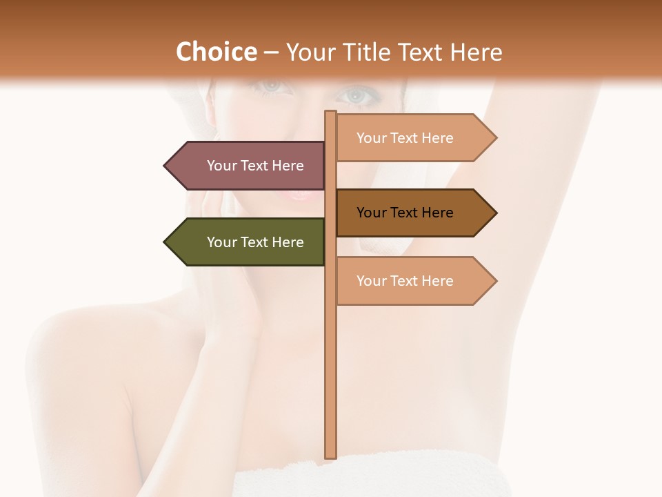 Armpit Smile White PowerPoint Template