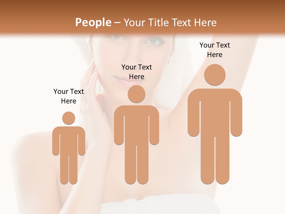 Armpit Smile White PowerPoint Template