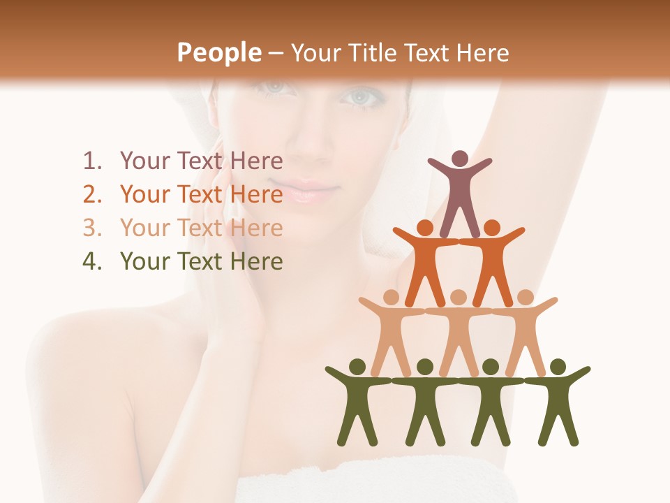 Armpit Smile White PowerPoint Template