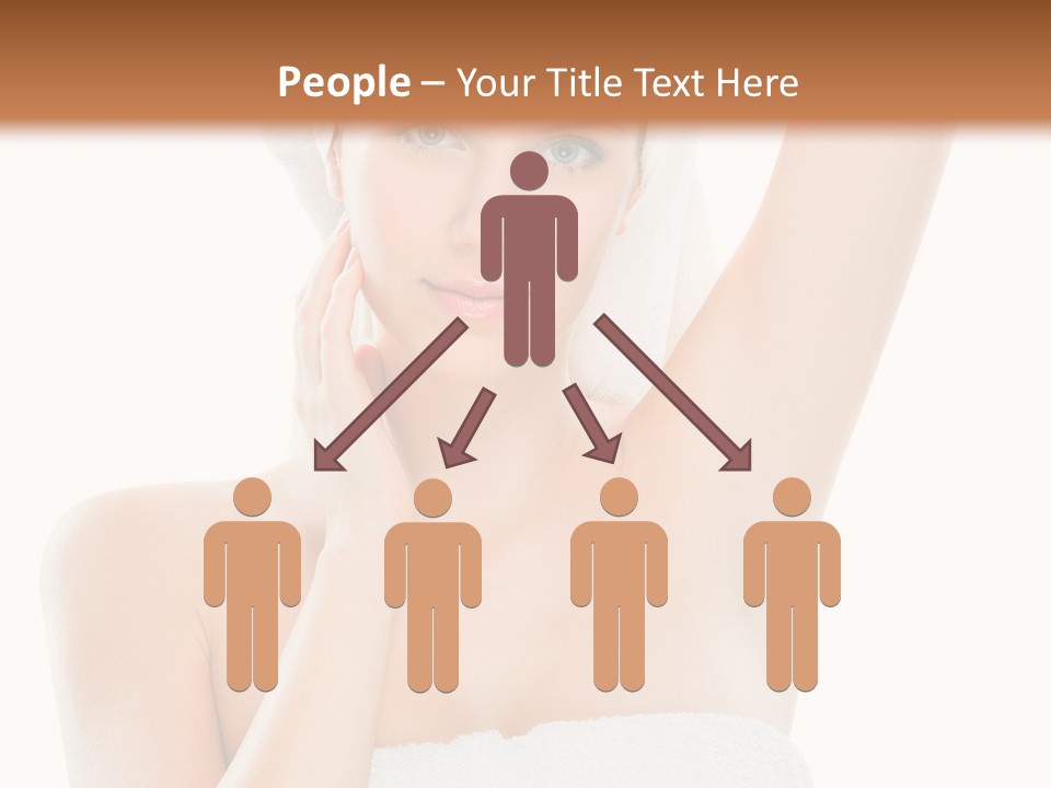 Armpit Smile White PowerPoint Template