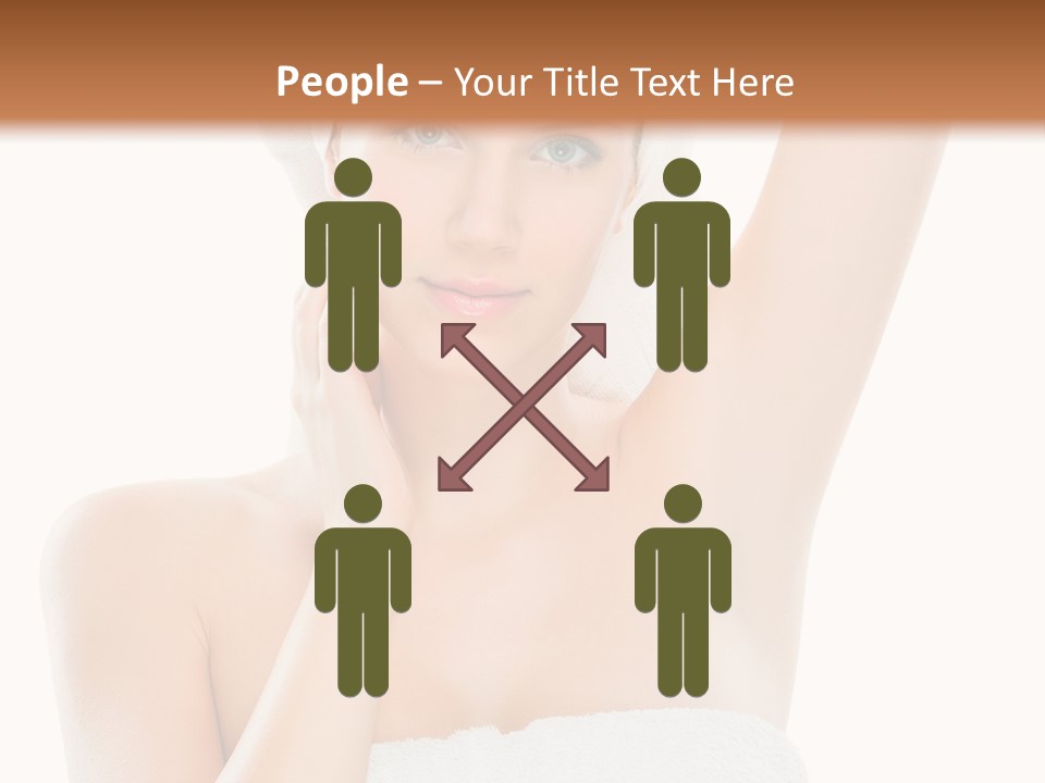Armpit Smile White PowerPoint Template