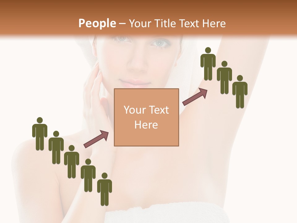 Armpit Smile White PowerPoint Template