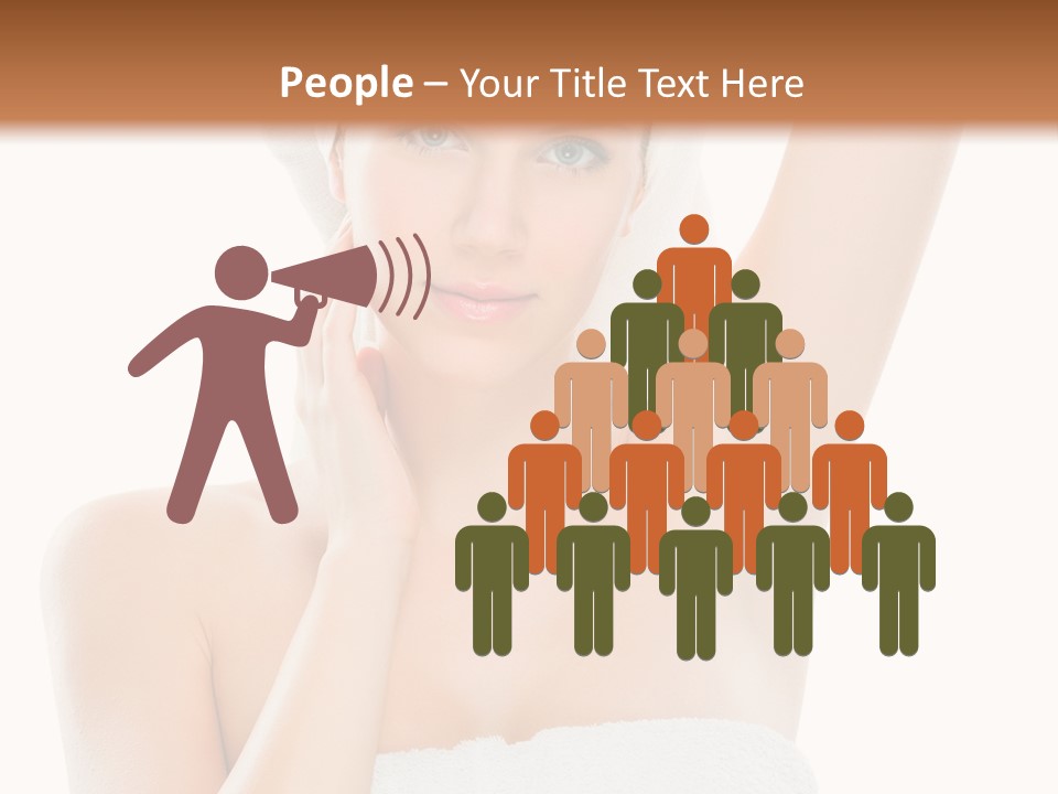 Armpit Smile White PowerPoint Template