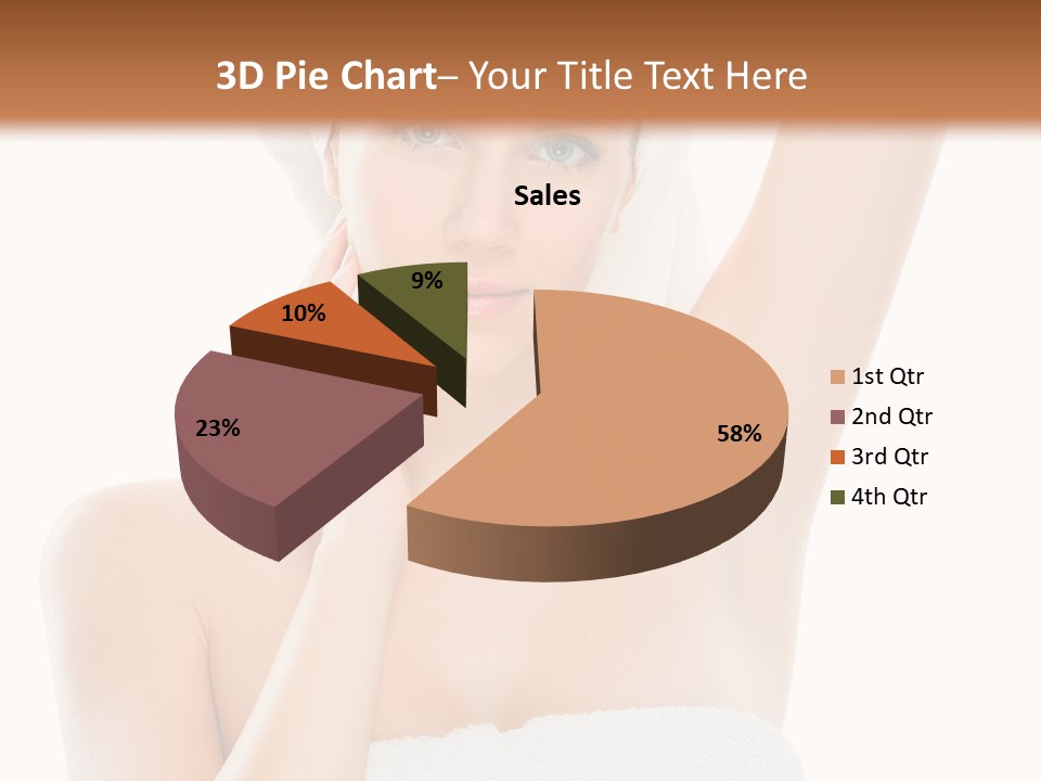 Armpit Smile White PowerPoint Template