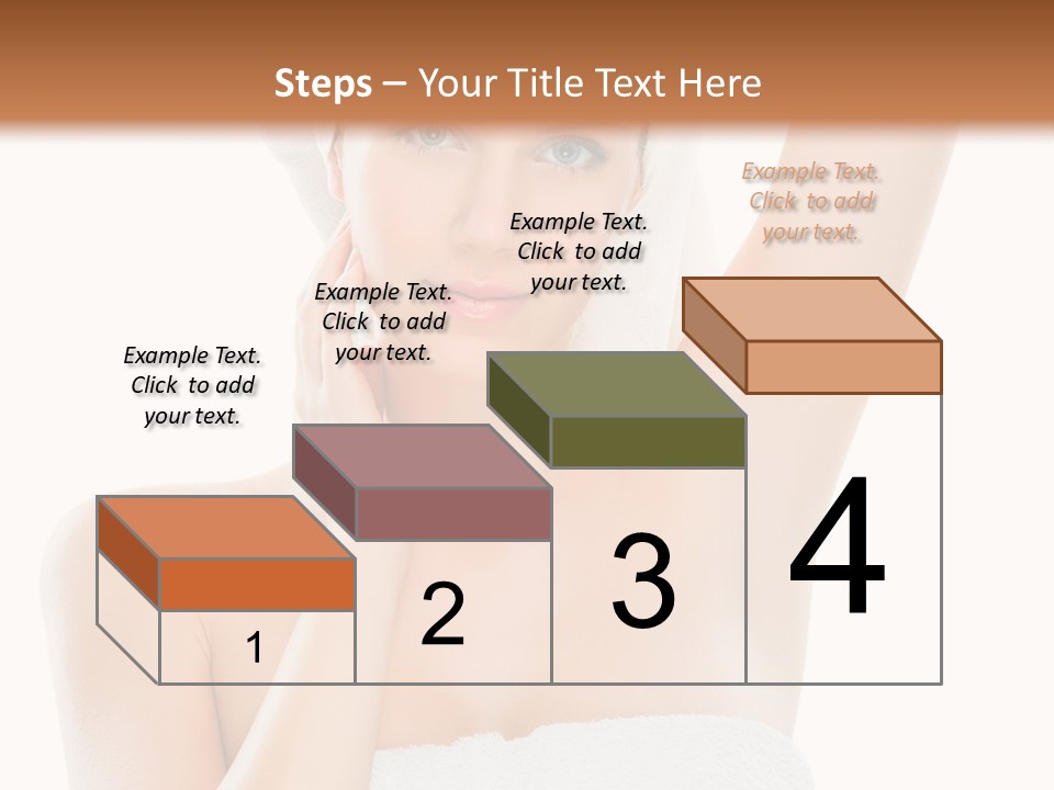 Armpit Smile White PowerPoint Template