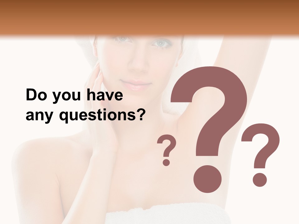 Armpit Smile White PowerPoint Template