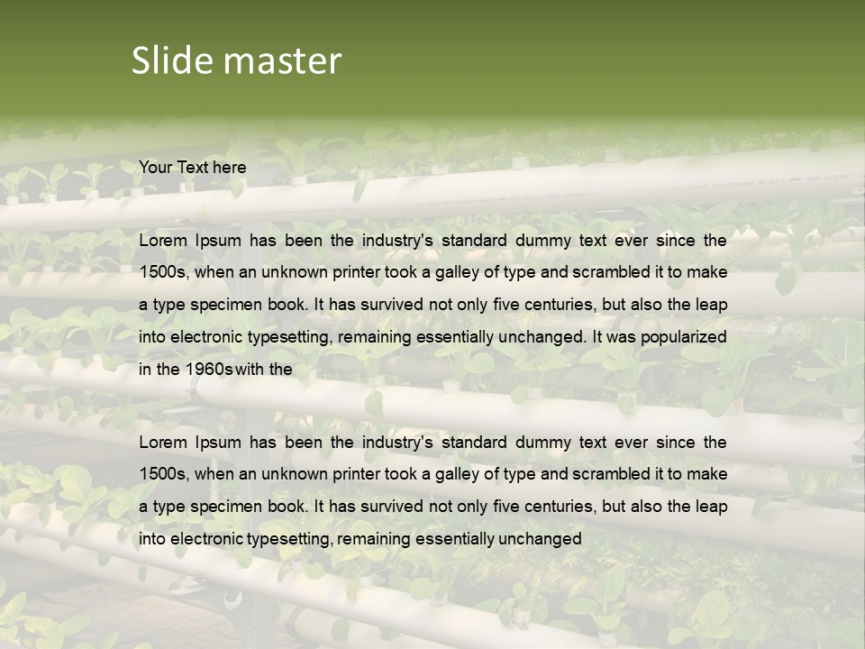 Plants Spring Cultivation PowerPoint Template