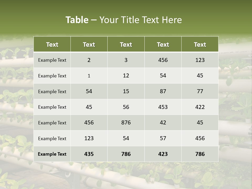 Plants Spring Cultivation PowerPoint Template