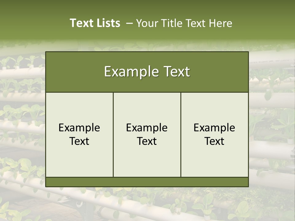 Plants Spring Cultivation PowerPoint Template