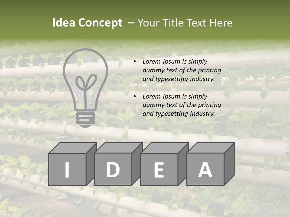 Plants Spring Cultivation PowerPoint Template