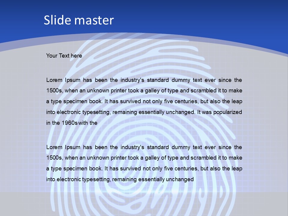 Print Pattern Data PowerPoint Template