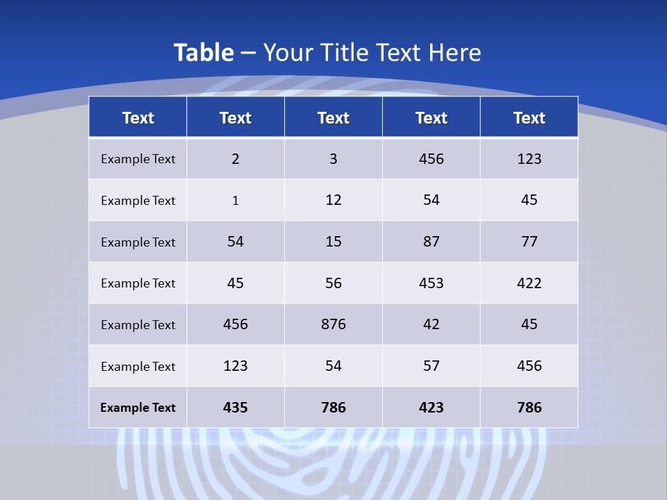 Print Pattern Data PowerPoint Template