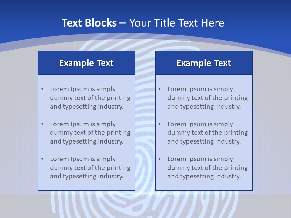 Print Pattern Data PowerPoint Template