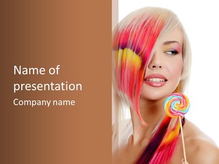Beautiful Sugar Isolated PowerPoint Template