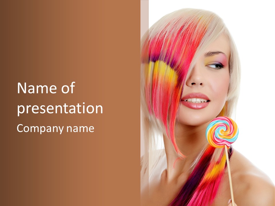 Beautiful Sugar Isolated PowerPoint Template