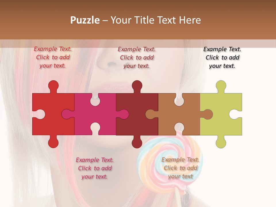 Beautiful Sugar Isolated PowerPoint Template