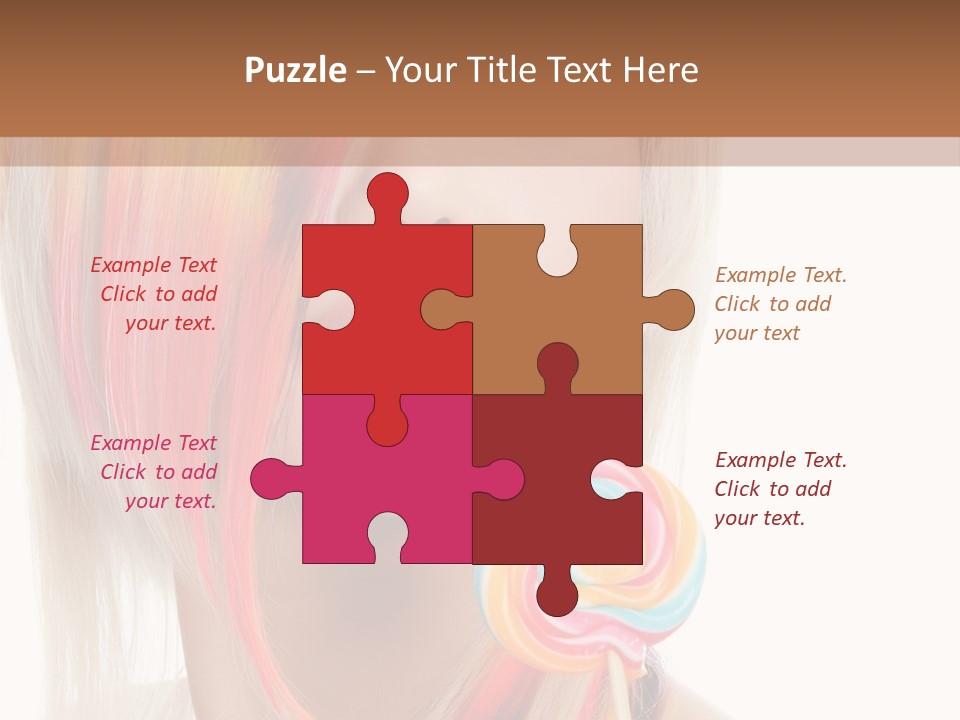 Beautiful Sugar Isolated PowerPoint Template
