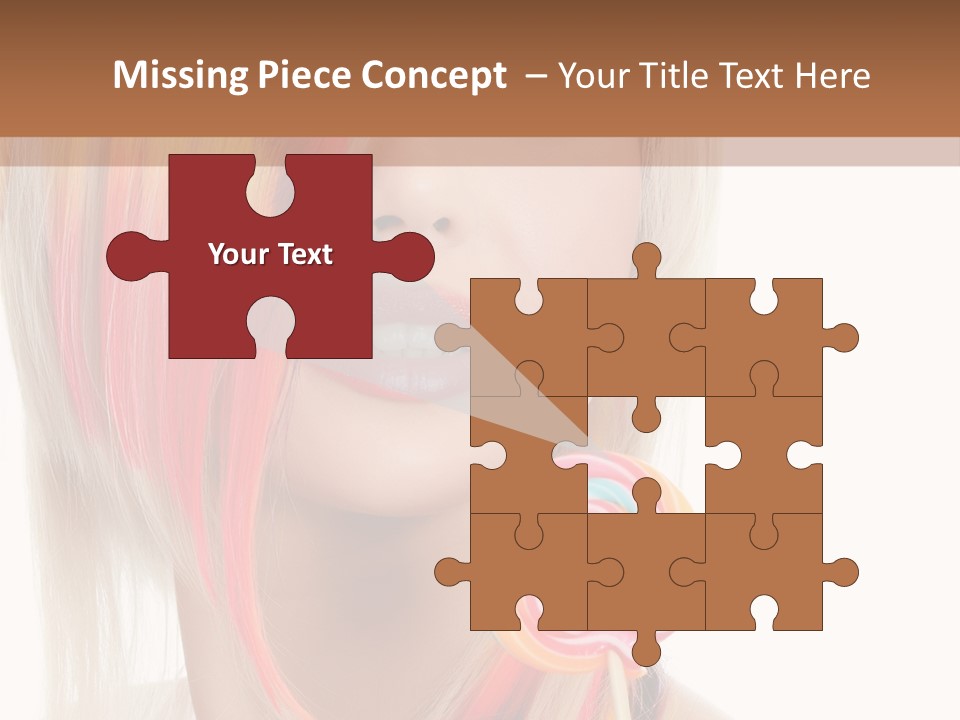 Beautiful Sugar Isolated PowerPoint Template