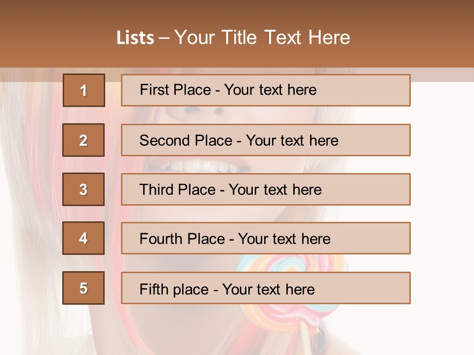 Beautiful Sugar Isolated PowerPoint Template