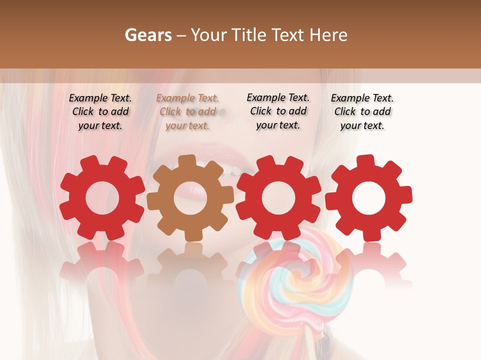 Beautiful Sugar Isolated PowerPoint Template