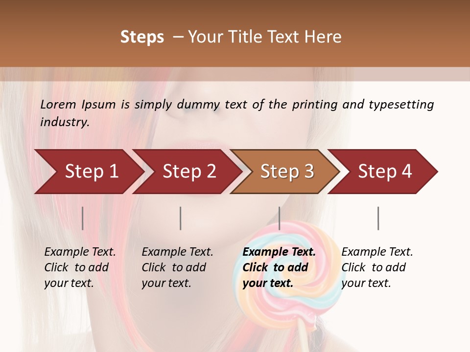 Beautiful Sugar Isolated PowerPoint Template