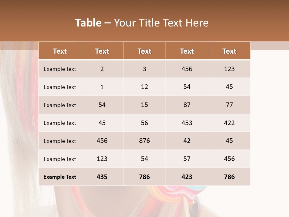 Beautiful Sugar Isolated PowerPoint Template