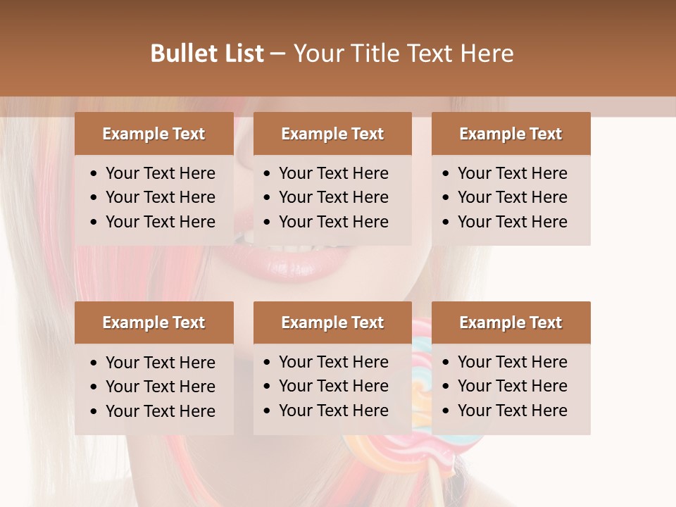 Beautiful Sugar Isolated PowerPoint Template