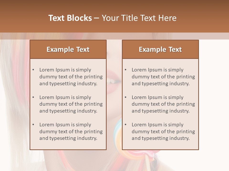 Beautiful Sugar Isolated PowerPoint Template