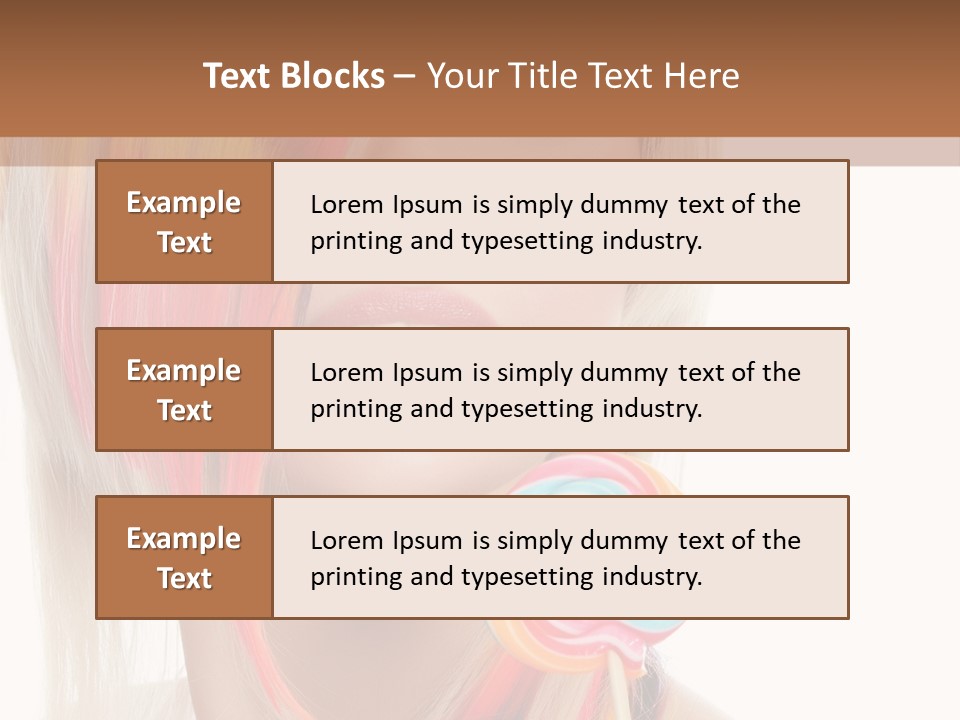 Beautiful Sugar Isolated PowerPoint Template