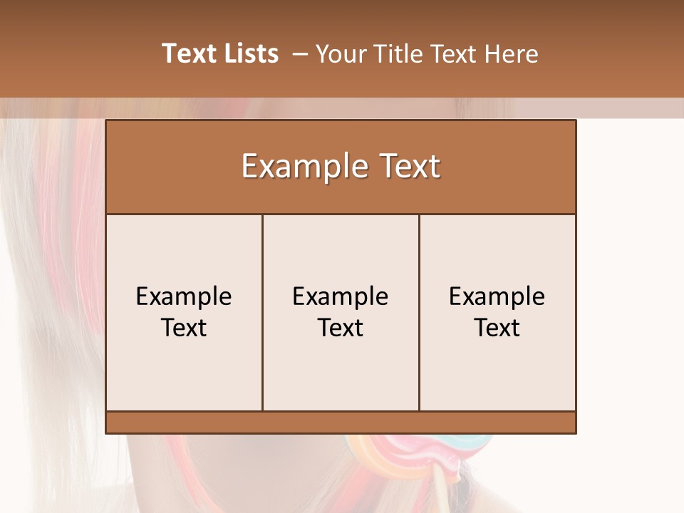 Beautiful Sugar Isolated PowerPoint Template