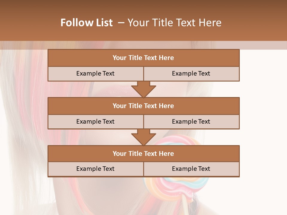 Beautiful Sugar Isolated PowerPoint Template