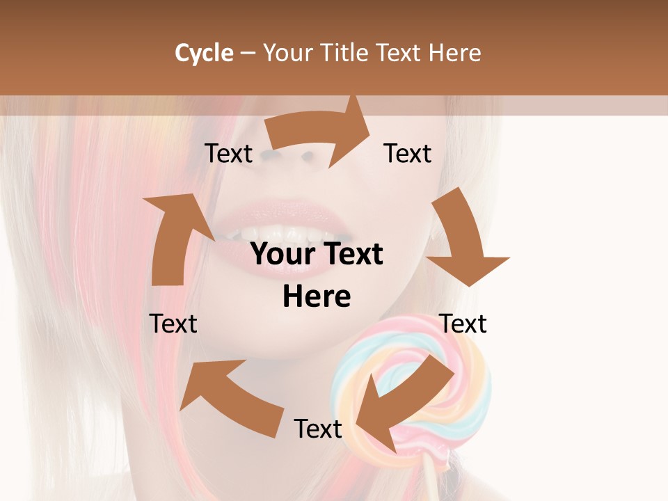 Beautiful Sugar Isolated PowerPoint Template