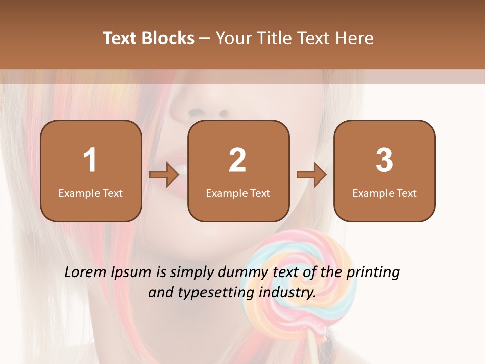 Beautiful Sugar Isolated PowerPoint Template