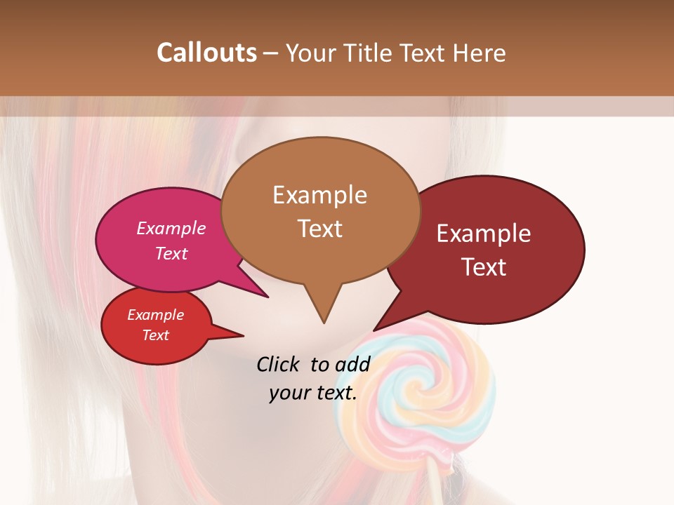 Beautiful Sugar Isolated PowerPoint Template