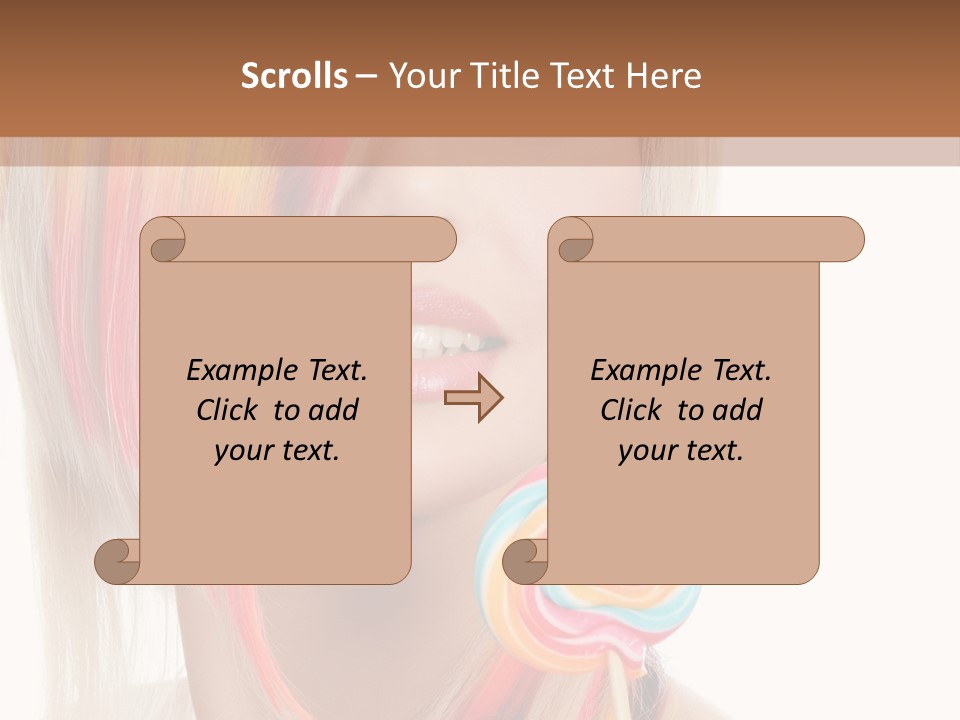 Beautiful Sugar Isolated PowerPoint Template